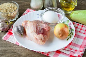 Куриные котлеты с кабачком в духовке