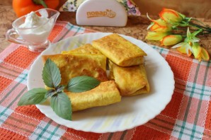 Лаваш с курицей и капустой