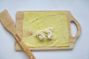 Лаваш с курицей и капустой