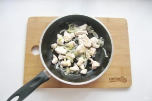 Лаваш с курицей и капустой