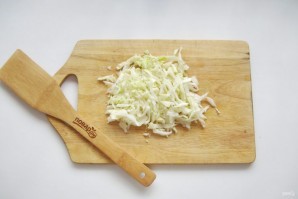 Лаваш с курицей и капустой