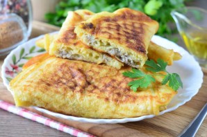 Ленивые чебуреки на кефире с фаршем