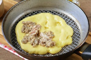 Ленивые чебуреки на кефире с фаршем