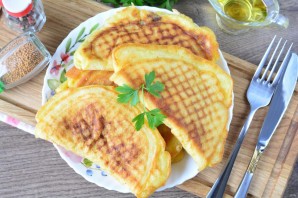 Ленивые чебуреки на кефире с фаршем