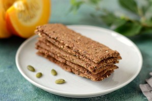 Льняные хлебцы с тыквой