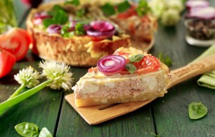 Лоранский пирог с рыбой