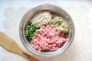 Мясные котлеты с баклажанами