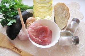 Мясные котлеты с баклажанами