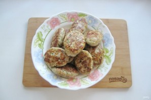 Мясные котлеты с баклажанами