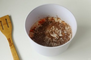 Морковный пирог с какао