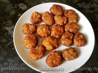 Наггетсы из говяжьего фарша с плавленым сыром