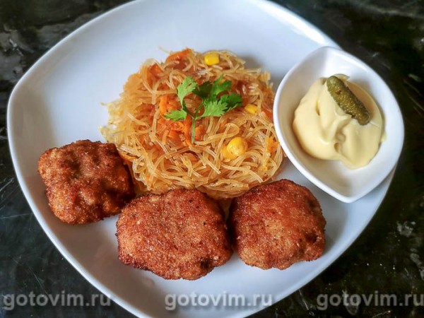 Наггетсы из говяжьего фарша с плавленым сыром