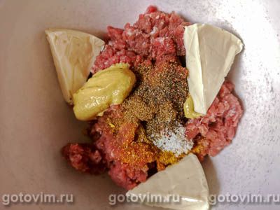 Наггетсы из говяжьего фарша с плавленым сыром