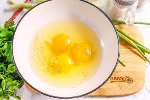 Омлет с вялеными помидорами