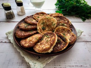 Овсяные оладьи с творогом Овсяные оладьи с творогом