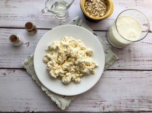 Овсяные оладьи с творогом Овсяные оладьи с творогом