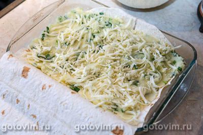 Пирог из лаваша с картошкой и сыром Пирог из лаваша с картошкой и сыром