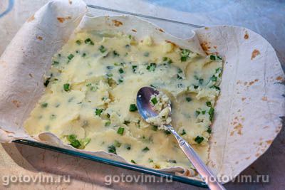 Пирог из лаваша с картошкой и сыром Пирог из лаваша с картошкой и сыром