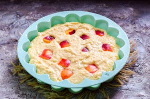 Пирог с творогом и нектаринами Пирог с творогом и нектаринами