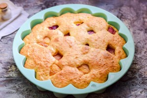 Пирог с творогом и нектаринами Пирог с творогом и нектаринами