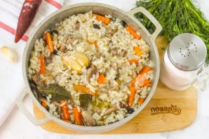 Плов с бараниной и курдюком