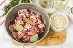 Плов с бараниной и курдюком