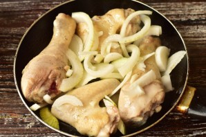 Рис с курицей в сливках