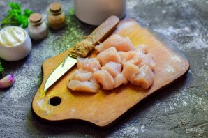 Салат "Людмила" с ветчиной и грибами Салат "Людмила" с ветчиной и грибами