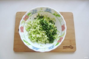 Салат с капустой и апельсином