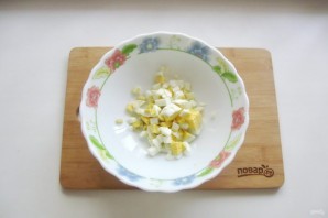 Салат с картошкой и ветчиной