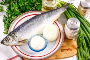 Селедка в майонезе с луком