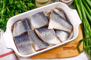 Селедка в майонезе с луком