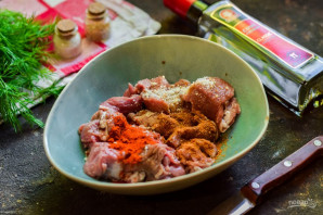 Шашлык с овощами в духовке Шашлык с овощами в духовке