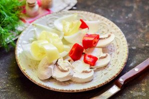 Шашлык с овощами в духовке Шашлык с овощами в духовке