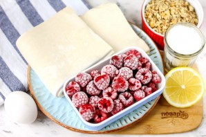 Штрудель с малиной