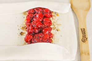 Штрудель с малиной