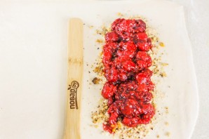 Штрудель с малиной