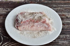 Соленое сало со специями Соленое сало со специями