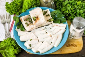 Соленое сало в пакете