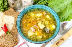 Суп из копченой семги