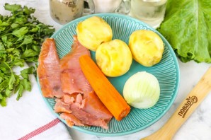 Суп из копченой семги