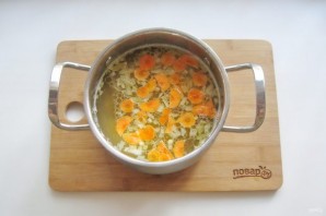 Суп из скумбрии с пшеном