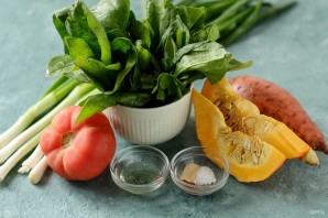 Суп из тыквы и шпината