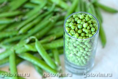 Суп минестроне с зеленым горошком