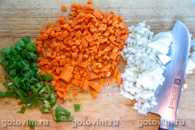 Суп минестроне с зеленым горошком