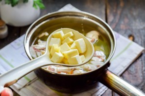 Суп с адыгейским сыром