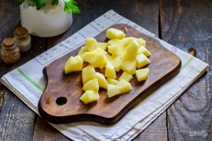 Суп с адыгейским сыром