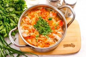 Суп с чечевицей и сосисками