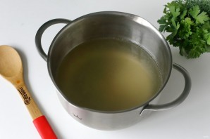 Суп с гречкой и фасолью