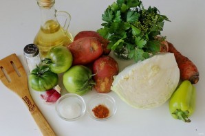 Суп с зелеными помидорами